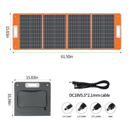 Solárna nabíjačka / Prenosný solárny panel FlashFish TSP18V100W - 100W - Image 17