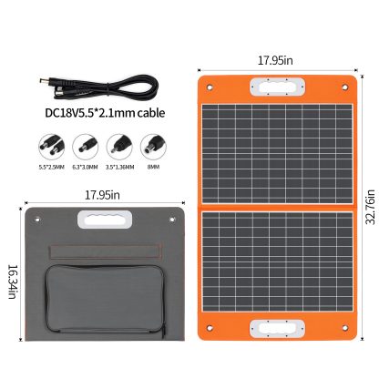 Solárna nabíjačka / Prenosný solárny panel FlashFish TSP18V60W - 60W - Image 14