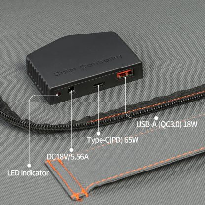 Solárna nabíjačka / Prenosný solárny panel FlashFish TSP18V60W - 60W - Image 8