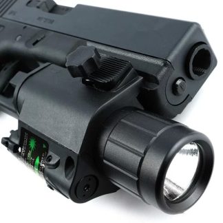 Zelený laserový zameriavač + taktické LED svetlo