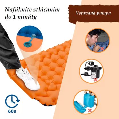 ADVANCEGEAR - Nafukovací matrac so vstavanou nožnou pumpou - Image 2