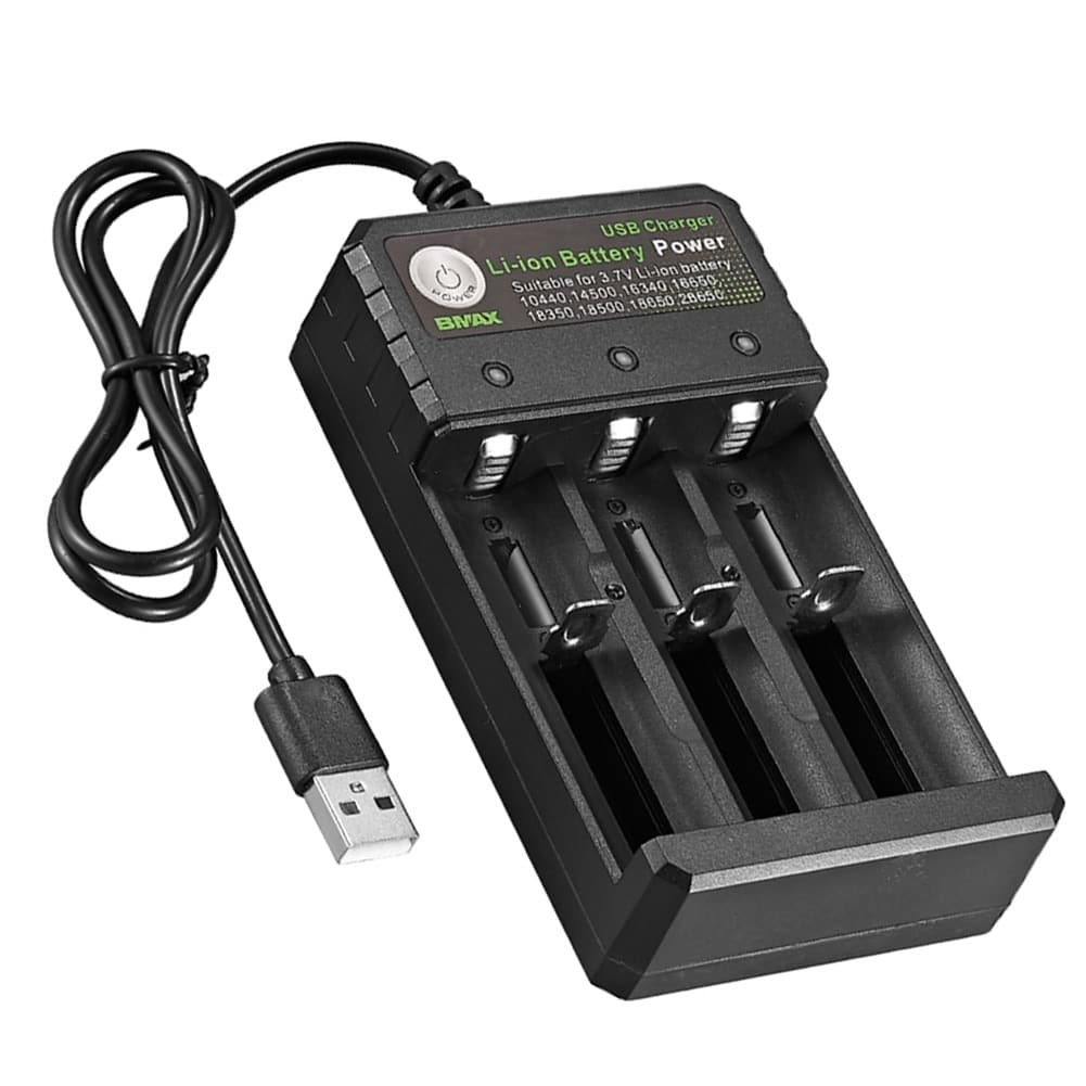 Cavo USB Magnetico Per Batterie Ricaricabili 3.7V – Adatto Per 18650, 14500, 16340, 26650 E Altre, Ricarica 4.2V/1A Con LED Di Stato