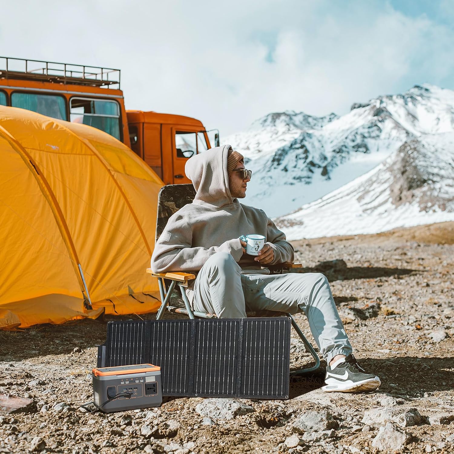 Soshine SC40W – skladací solárny panel 40 W, USB-C, USB-A a DC 18 V