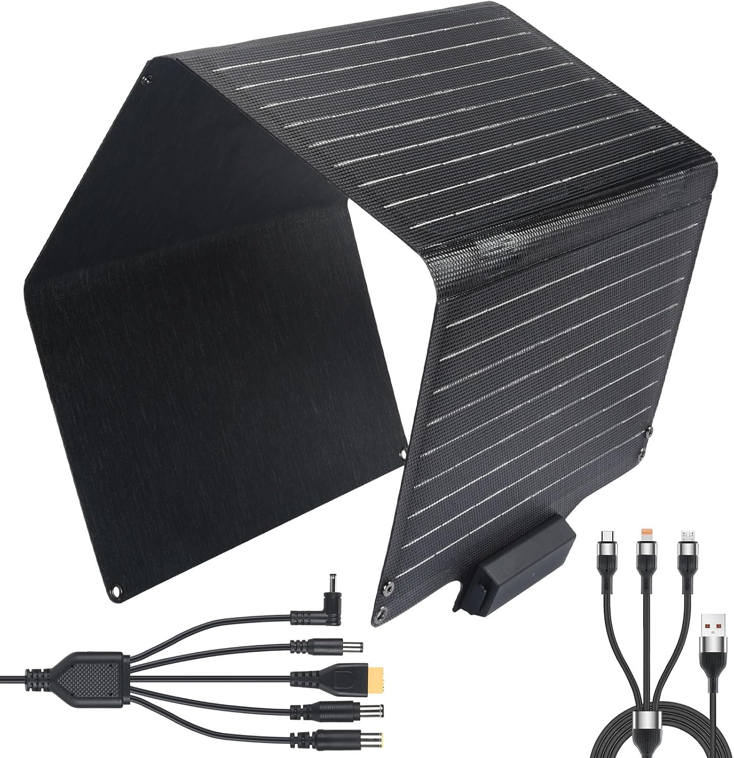 Soshine SC40W – skladací solárny panel 40 W, USB-C, USB-A a DC 18 V